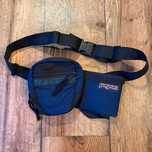 VTG JanSport Hip Pack Water Bottle Holder Made In USA Fanny Pack
